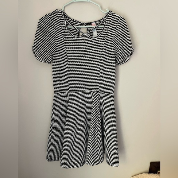 Free People Beach Black and White Striped Skater Dress Size Small - Picture 1 of 10